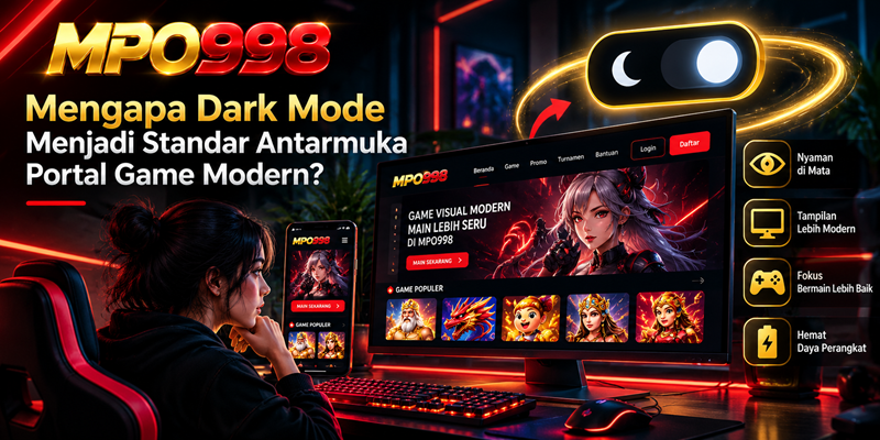 Mengapa Dark Mode Menjadi Standar Antarmuka Portal Game Modern