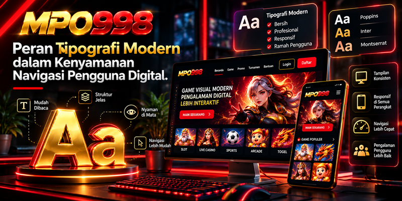 Peran Tipografi Modern dalam Kenyamanan Navigasi Pengguna Digital